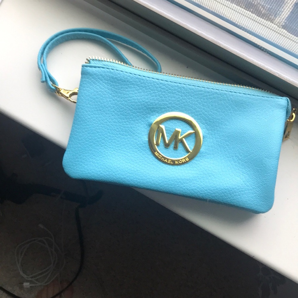 Michael Kors blue wallet